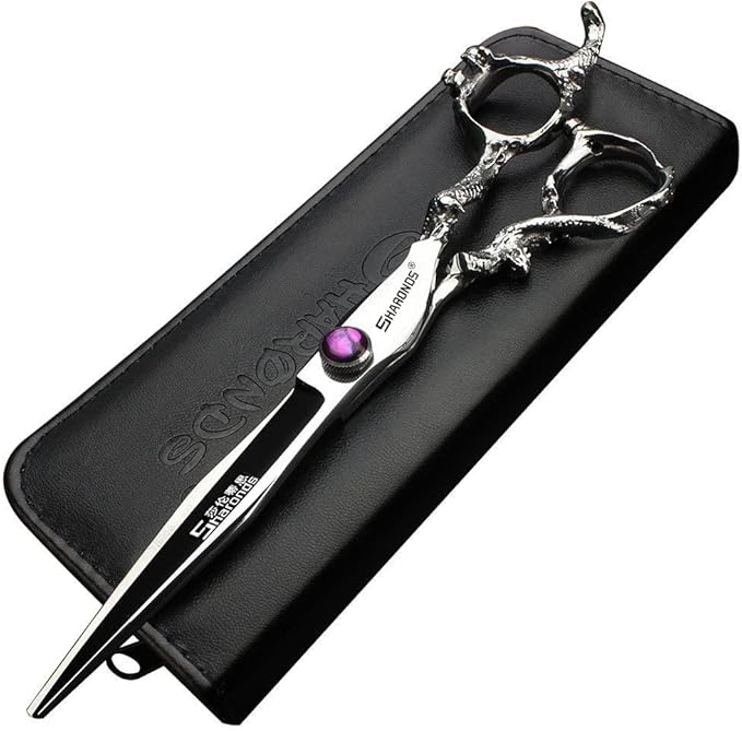 Professional Japanese Hair Scissors - 440C Stainless Steel/Rose Razor Edge (7 Inch Flat-A)