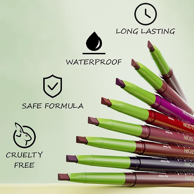 Matte Finish Lip liner and Nourishing Lip Gloss Kit for Women, High Pigmented Natural Nude Pink Red Brown Lip Pencil Makeup Long Lasting Moisturizing Plumping Lip Oil Gloss Winter Care (#04)