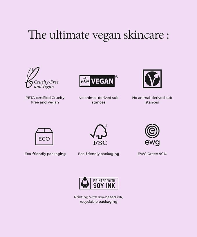 SERUMKIND Purple Cabbage Serum - Calming and Skin Recovery- Korean Face Skincare – Beta Glucan 100,000ppm – Soothing & Redness Relief - Vegan, Cruelty-Free – 1.01 fl.oz.