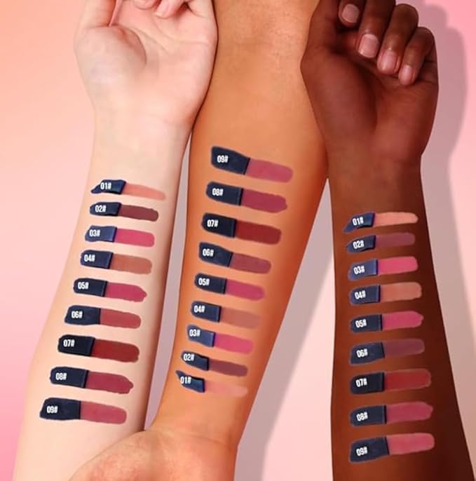 Lip Stain - Wipe-Off & Peel Off Lip Color | Waterproof, Long Lasting, Transfer-Resistant, Smudge-Proof Lip Tint | Easy Wipe Finish, High Pigment | All-Day Vibrant Kiss-Proof Lip Stain, brown