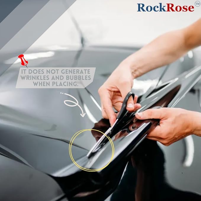 RockRose 5% Premium Carbon Car Window Tint Film 24 in x 25FT 2PLY Charcoal Privacy Film UV, Heat Blocking Tint for Car or Home Adhesive Film Easy Shrink, Plotter Friendly Pro Grade
