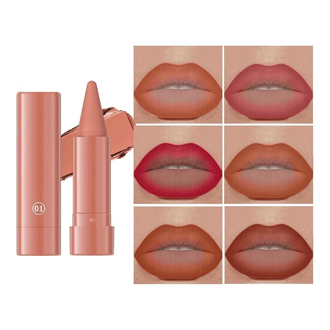 Jolilab Compact 3 - Pc Gradient Matte Lip Crayons – Long - Lasting, Waterproof, Perfect for On - the - Go Looks
