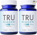 TRU NIAGEN Patented NAD Supplement for Anti Aging and Cell Regeneration, 300mg Niagen, 30 Servings | Supports Cellular Energy, Brain, Muscle | Nicotinamide Riboside (NR) Take 1 Daily | 2 Bottles