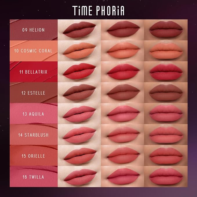 NEBULA VELVET LIP CREAM-Long Lasting Lip Stain, Waterproof and Transferproof Lip Tint, Matte Finish, Smooth Out Lip Lines, Lightweight & High Coverage, Stocking Stuffers (06 URSA)