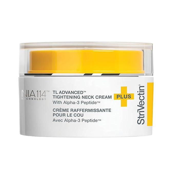 StriVectin Tighten and Lift Advanced Neck Cream PLUS with Alpha-3 Peptides for Neck and Décolleté, Smoothing Look of Wrinkles and Fine Lines, Improves Crepey Skin and Vertical Lines, 1.7 Ounce