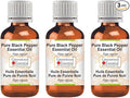Greenwood Essential Pure Black Pepper Essential Oil (Piper nigrum) Steam Distilled (Pack of Three) 100ml X 3 (10.1oz)