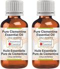 Greenwood Essential Pure Clementine Essential Oil (Citrus Clementina) Steam Distilled (Pack of Two) 100ml X 2 (6.76 oz)