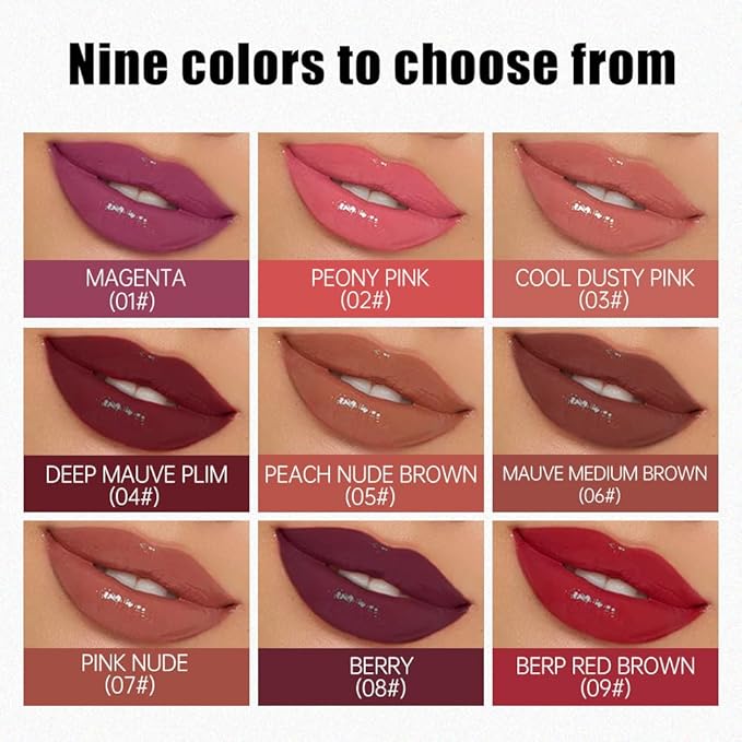 Nourishing High-Shine Lip Gloss Set,Hydrating & Moisturizing Lip Tint, Non-Sticky, Long-Lasting Glossy Lip Stain,Softens & Plumps Lips for Smooth,Gentle Formula for Dry Lips,03+07