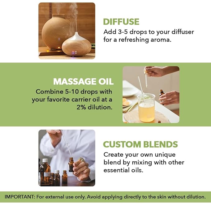 Majestic Pure Peppermint Essential Oil with Glass Dropper - 3.4 Fl Oz - 100% Pure and Natural Peppermint Oil - Premium Grade Essential Oils for Diffuser, Aromatherapy, Soap and Candle Making