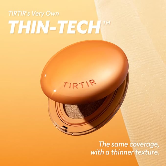 [*Mini Size*] TIRTIR Mask Fit Ai Filter Cushion Foundation | AI-Like Semi-Matte Finish - Up to 72-Hour Medium to Full Coverage Korean BB Cushion Make up Beauty, #17N Vanilla, 0.15 Fl Oz