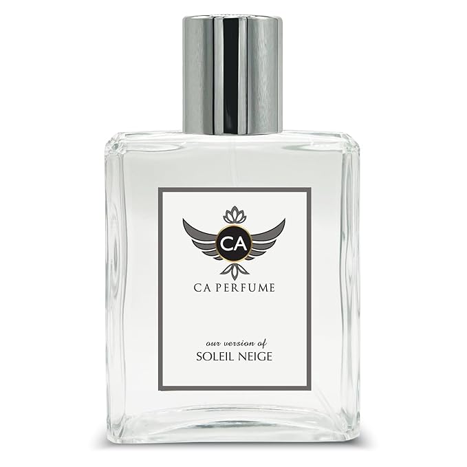 CA Perfume Impression of Soleil Neige For Women & Men Replica Fragrance Dupes Eau de Parfum Spray Bottle 3.4 Fl Oz/100ml