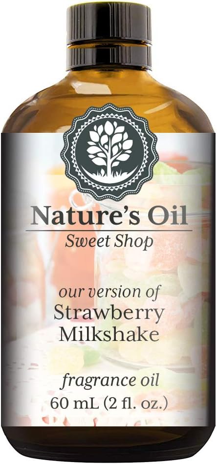 Strawberry Milkshake Fragrance Oil (60ml) For Diffusers, Soap Making, Candles, Lotion, Home Scents, Linen Spray, Bath Bombs, Slime