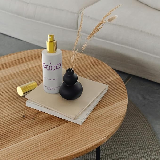 COCO by Stone 5oz All-in-One Spray (Figuier) Shake & Spray Formula for Fabric, Pillows, Interiors, Clothing, Home Fragrance Accessories, Room Perfume, Room Deodorizer, Vegan & Cruelty-Free