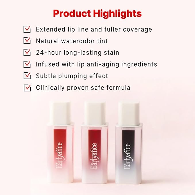Peel Off Waterproof Lip Tattoo 6g - 24h Long Lasting Korean Lip Stain, Transfer Proof Matte Blush Red with plumping effect (Daisy Coral)