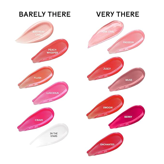 Winky Lux Peach Whisper Barely There Sheer Tinted Lip Oil - Hydrating Lip Gloss Tint, Peachy Pink Glossy Lip Balm, Juicy Non Sticky Long Lasting Formula, Infused with Jojoba Oil & Soft Vanilla Scent
