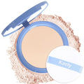 Oil Control Matte Perfection Face Powder Compact For Women, Matte Smooth Flawless Setting Powder Makeup, Polvo Compacto De Maquillaje, Waterproof Long Lasting, 0.35Oz, (10 Porcelain, 1)