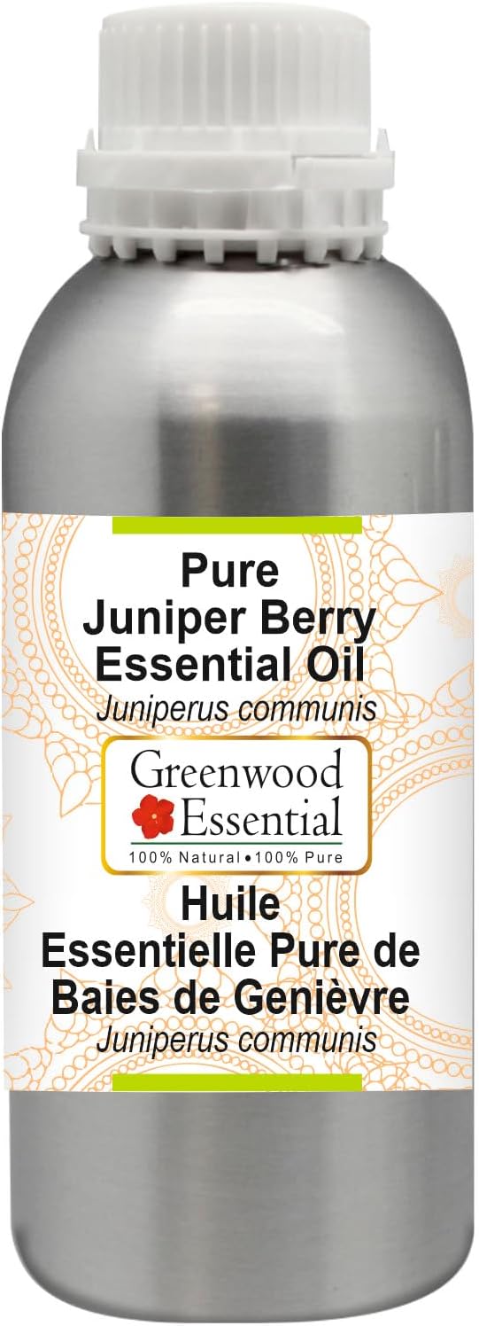 Greenwood Essential Pure Juniper Berry Essential Oil (Juniperus communis) Steam Distilled 1250ml (42 oz)