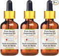 Greenwood Essential Pure Neroli Essential Oil (Citrus aurantium) with Glass Dropper Steam Distilled (Pack of Three) 100ml X 3 (10.1oz)