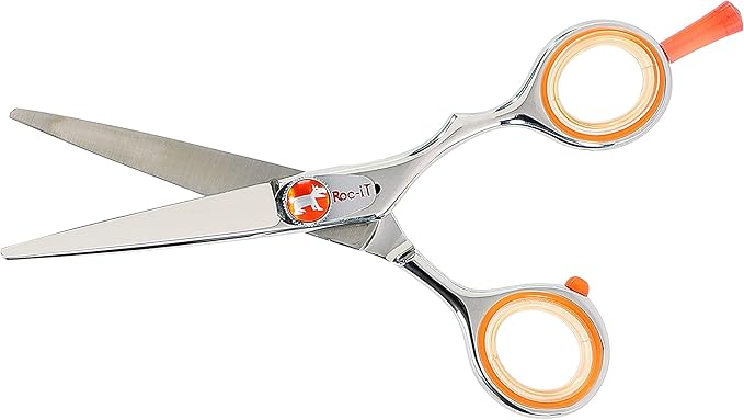Cricket Centrix Roc-It Dog Professional Stylist 5” Hair Cutting Shears and 30T Thinning Hair Cutting Scissors Duo Set, Salon Barber Supplies for Women and Men Haircut