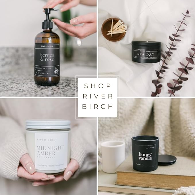 River Birch Bluebonnet Scented Linen and Room Spray | Home Fragrance | 4 oz Glass Amber Bottle | Luxury Signature Scent | Handmade in Texas