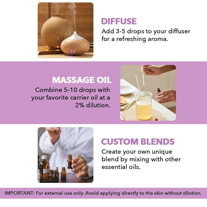 Majestic Pure Lavender Essential Oil with Glass Dropper - 3.4 Fl Oz - 100% Pure and Natural Lavender Oil - Premium Grade Essential Oils for Diffuser, Aromatherapy, Soap and Candle Making