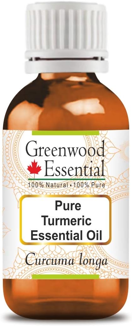 Greenwood Essential Turmeric Essential Oil (Curcuma Longa) Steam Distilled 50ml (1.69 oz)