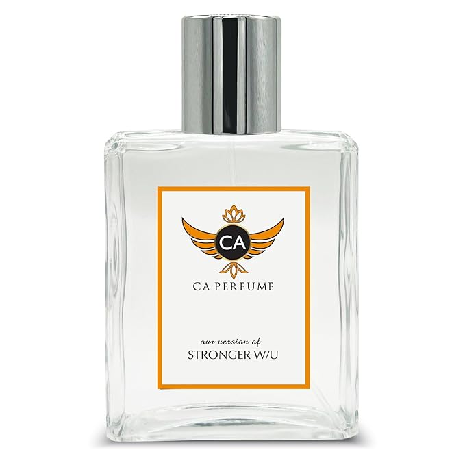 CA Perfume Impression of Stronger W/U For Men Replica Fragrance Dupes Eau de Parfum Spray Bottle 3.4 Fl Oz/100ml-X1