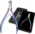 Cuticle Trimmer 3/4 Jaw Extremely Sharp Cuticle Nippers Scissors Stainless Steel Clippers Cutter Remover Pedicure Manicure Nail Tool, cuticle pusher, nail cuticle trimmer professional cuticle cutter
