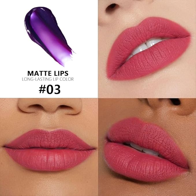 evpct Vivid Red Peel Off Lip Stain Tints with Tweezer, Matte Liquid Lipstick Lip Stain Long Lasting Waterproof for Women, Non-stick Cup Lipstick Peel Off High Pigmented Smudge-proof Easy to Apply, 03