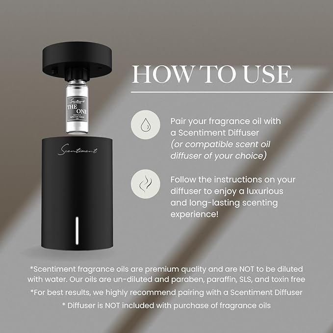 Scentiment Diffuser Oil - Sweet Autumn Fall Collection | Aromatherapy Home Fragrance | Luxurious Scent with Notes of Pumpkin, Marshmallow, Vanilla (50ml)