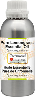 Greenwood Essential Pure Lemongrass Essential Oil (Cymbopogon citratus) Steam Distilled 300ml (10.1 oz)