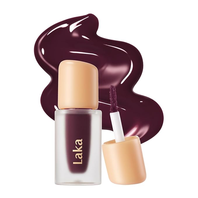 Laka Fruity Glam Lip Tint Mini Best Sellers, Best Friends Set, #121 Ash Nut, #108 Salty, #120 Caffeine Rose, #102 Dewy