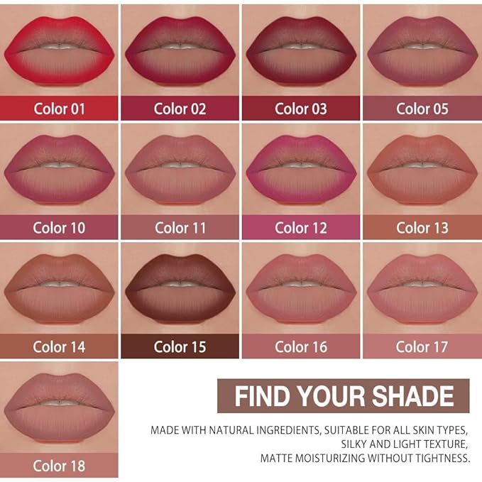 evpct 3Pcs Ruby Dark Wine Red Gradient Matte Lipstick Lip Liner Crayon Combo Pencil Set for Women Long Lasting Waterproof, Cream Lip Liner and Lipstick Combo Makeup，Flawless Gradual Ombre Effect