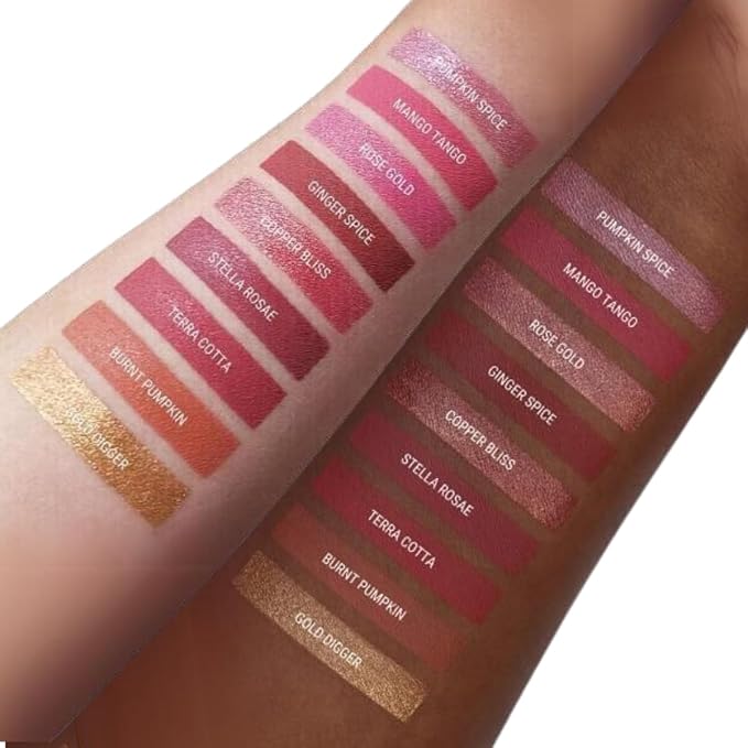 Aromi Chestnut Rose Matte Liquid Lipstick | Long-lasting, Warm Rosy Lip Color for Women, Vegan, Earthy Shade, Waterproof (Stella Rosae)
