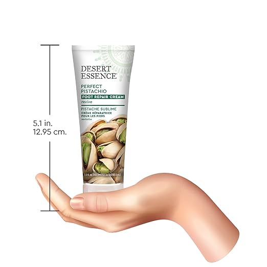 Desert Essence Organics Foot Repair Cream, Pistachio, 3.5 Oz