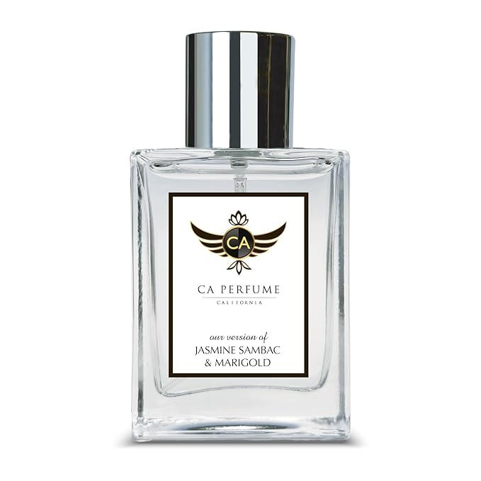 CA Perfume Impression of Jasmine Sambac & Marigold for Women Floral Fragrance Long Lasting Perfumes for Women Eau De Parfum 1.7 Fl Oz 50ml