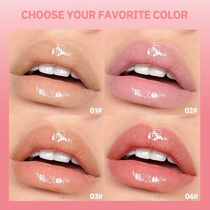 Color-Changing Lip Balm, Moisturizing Hydrating Tinted Lip Balm for Dry Lips, Long-Lasting Nourishing Lipstick, Glossy Lip Tint, Lip Care for Smooth, Soft Lips.1#