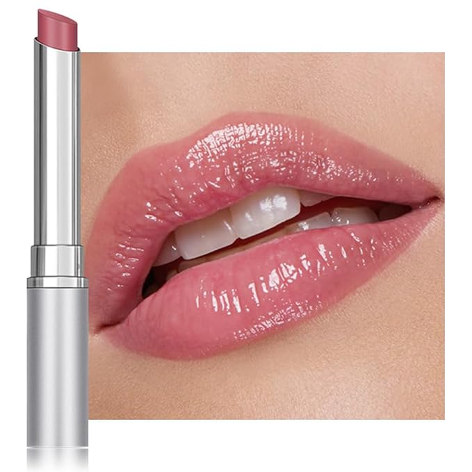 Pink Cherry Nude Tinted Honey Lip Balm, Sheer Hydrating Moisturizing Lipstick for All Skin Type, Natural Pink Cherry Lip Tint Balm Moisturizing Nourishing Lipstick Long Lasting Waterproof 02#