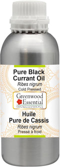 Greenwood Essential Pure Black Currant Oil (Ribes nigrum) Cold Pressed 1250ml (42 oz)