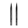 NYX PROFESSIONAL MAKEUP Epic Ink Liner, Waterproof Liquid Eyeliner - Black (Pack Of 2), Vegan Formula