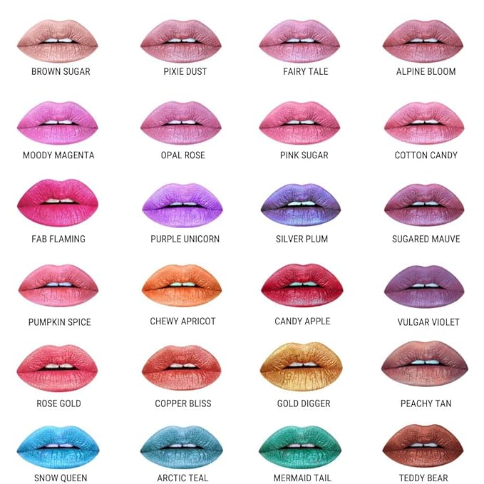 Aromi Metallic Liquid Lipstick | Long-lasting, Fuchsia, Pink Lip Color with Shimmery Finish, Waterproof, Vegan, Cruelty-free, Handmade (Moody Magenta)