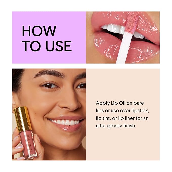 Winky Lux Berry Very There Lip Oil - Hydrating Berry Tint with Jojoba Oil, Non-Sticky Glossy Lip Oil, Tinted Red Gloss for Juicy Lips & Soft Vanilla Scent