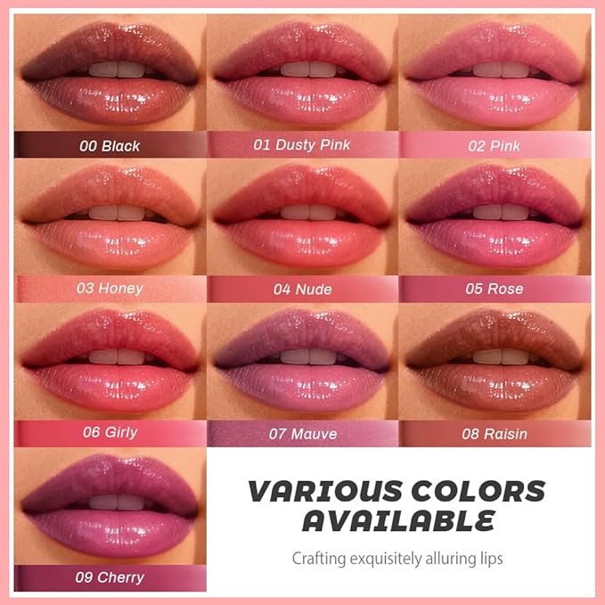 Pink Honey Lipstick Tinted Lip Balm - Shine Moisturizing Lipstick for Women, Natural Nourishing Hydrating Lip Gloss Stain for Dry Lips, Tint Sheer Lightweight Makeup, Vegan - 1Pc #01 Dusty Pink