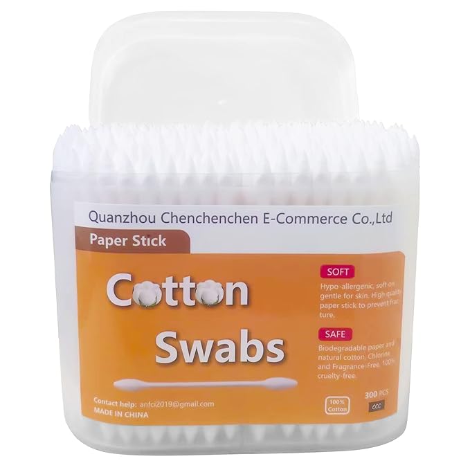 Precision Tip Cotton Swabs/Double Pointed Cotton Buds for Makeup 300pcs