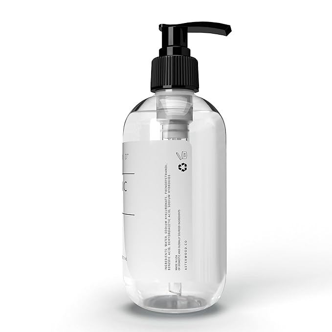 Asterwood Hyaluronic Acid Serum for Face - Plumping, Anti-Aging, Hydrating - Fragrance-Free - 8 Fl Oz