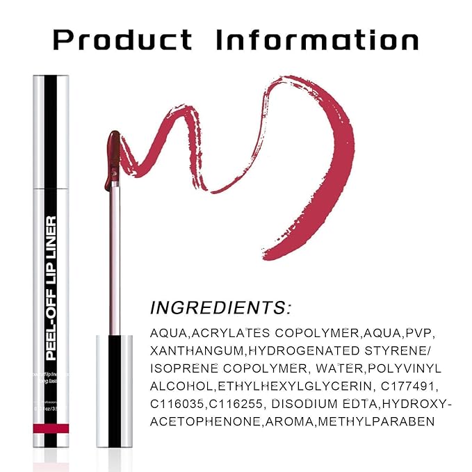 Lip Stain - Peel Off Lip Liner, Long Lasting Lip Liner with Matte Finish, Waterproof & Transfer Proof Lip Gloss, Non-Stick Cup & Highly Pigmented Color, Easy to Use for All Skin Types (Nude Pink)