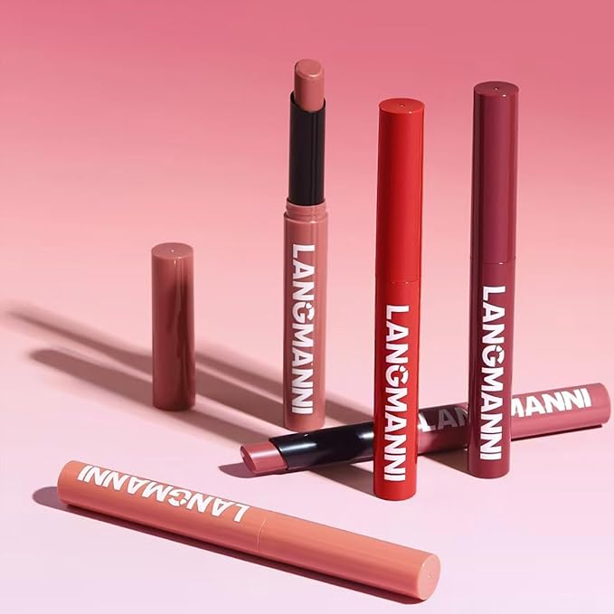 Matte Lipstick For Women Girls 24Hr Wear Waterproof Long Lasting Hypoallergenic Lipsticks - Lightweight Non-Drying, Fade-Resistant Formula 12 Trendy Colors for Daily Use Vegan & Cruelty-Free 05