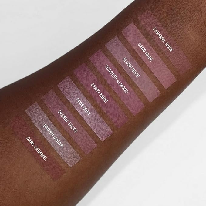 Aromi Grey Beige Matte Liquid Lipstick | Greige, Light Brown Lip Color, Vegan and Cruelty-free, Waterproof and Long-lasting Lipstick, Handmade (Desert Taupe)
