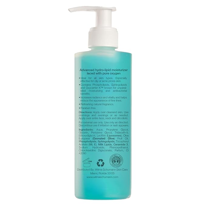 Wilma Schumann Oxygen Moisturizing Serum for Face, Hydrating Facial Serum, 8 oz