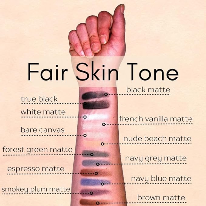 Naked White Matte Nude Neutral Pressed Powder Single Vegan Eyeshadow; Talc, Paraben & Cruelty Free